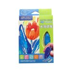 مداد شمعی جادویی ۱۲ رنگ طرح گلبرگ